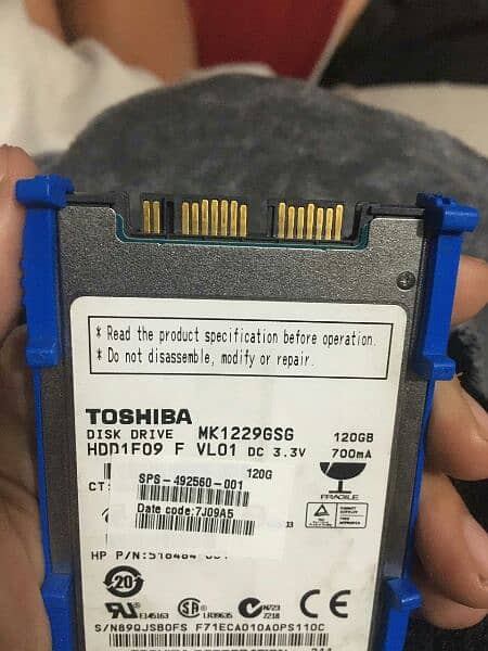 TOSHIBA disk drive 120GB 700mh i give more discount you text me 1