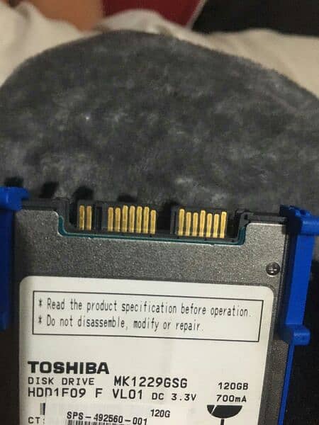 TOSHIBA disk drive 120GB 700mh i give more discount you text me 4
