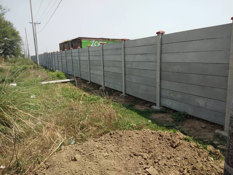 Boundary Wall, Solar Blocks, Garden Bench, Barriers,  Roof, Pavers 14