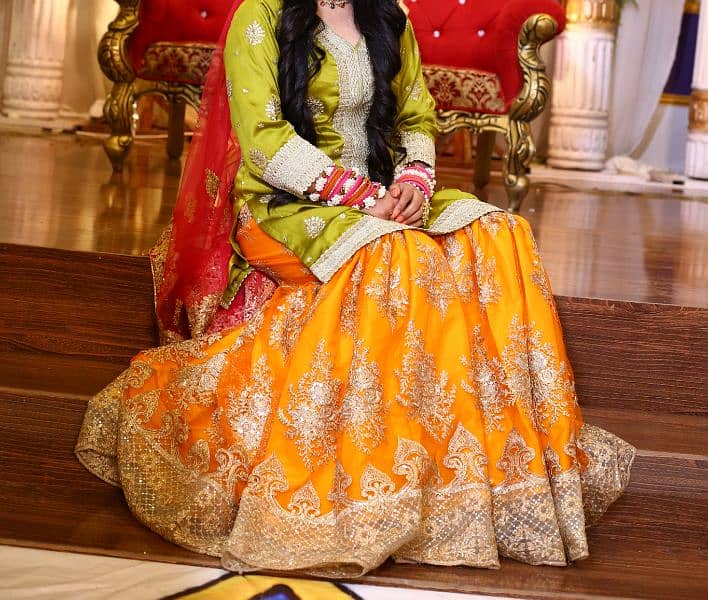 Mehndi Bridal Dress 1