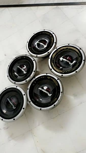 Pioneer woofers subwoofer speaker amplifier car audio sound system 3