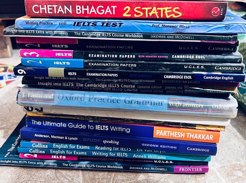 Various O level books available. IELTS and other religious, stories. 14