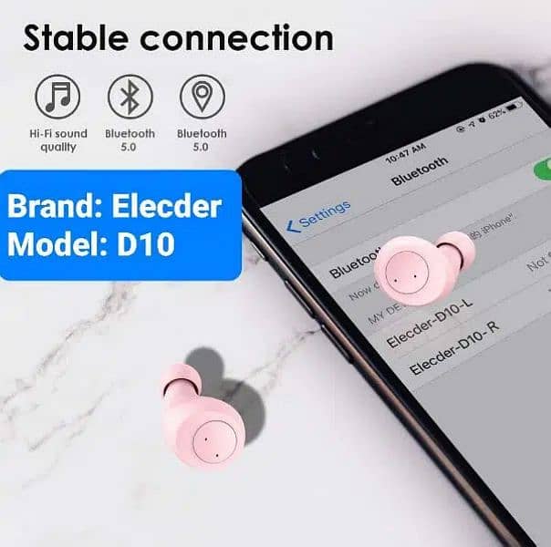 True Wireless Ear Buds (Elecder D10) 4