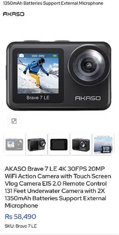 Protective Frame Case for Akaso Brave 7 Action Camera Border Cover