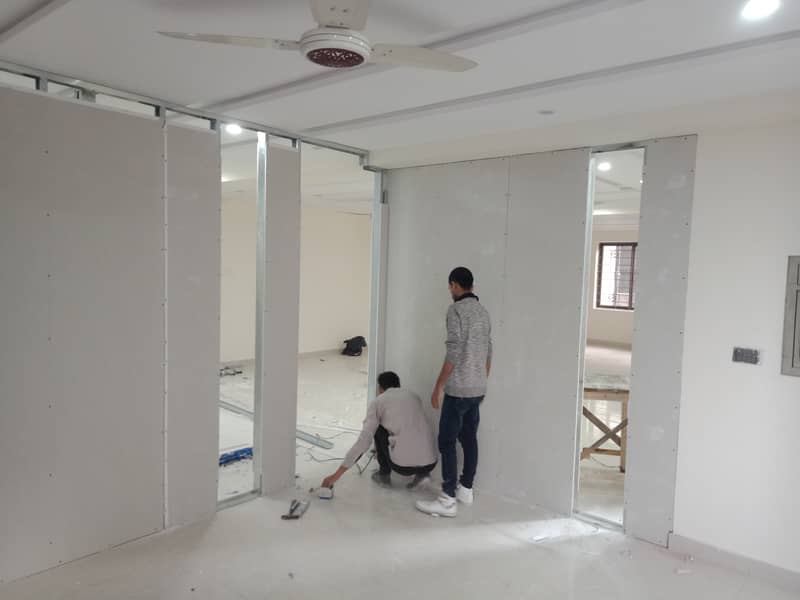 FALSE CEILING, GYPSUM BOARD PARTITION, DRYWALL PARTITION 13