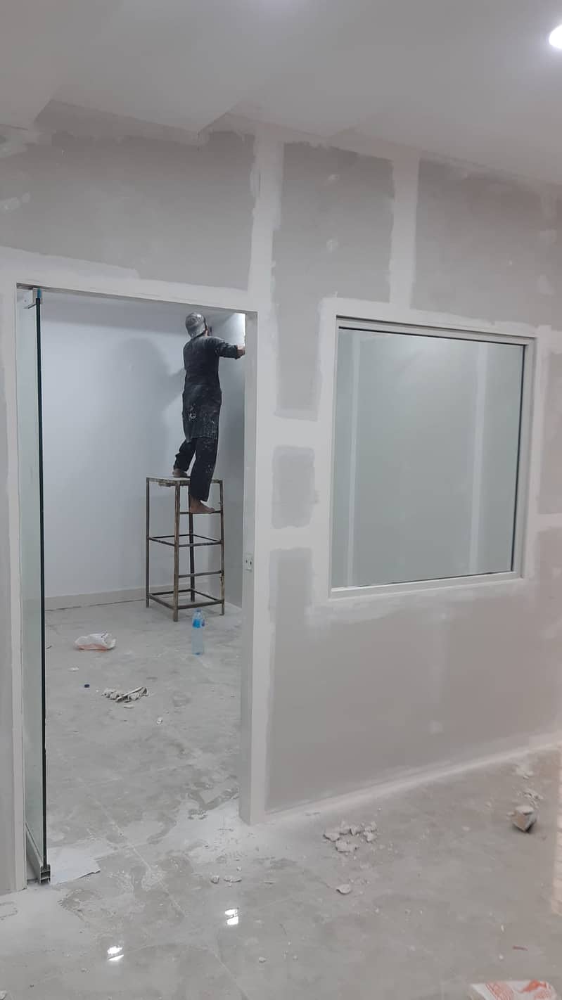 FALSE CEILING, GYPSUM BOARD PARTITION, DRYWALL PARTITION 17