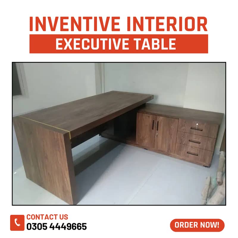 Executive Table, office desk 8