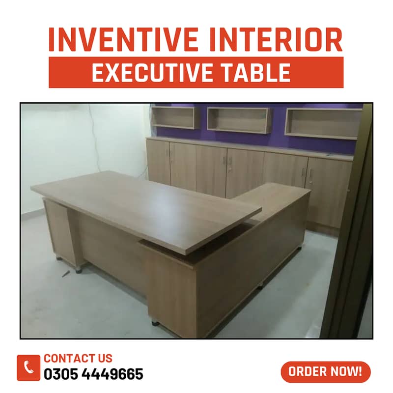 Executive Table, office desk 9