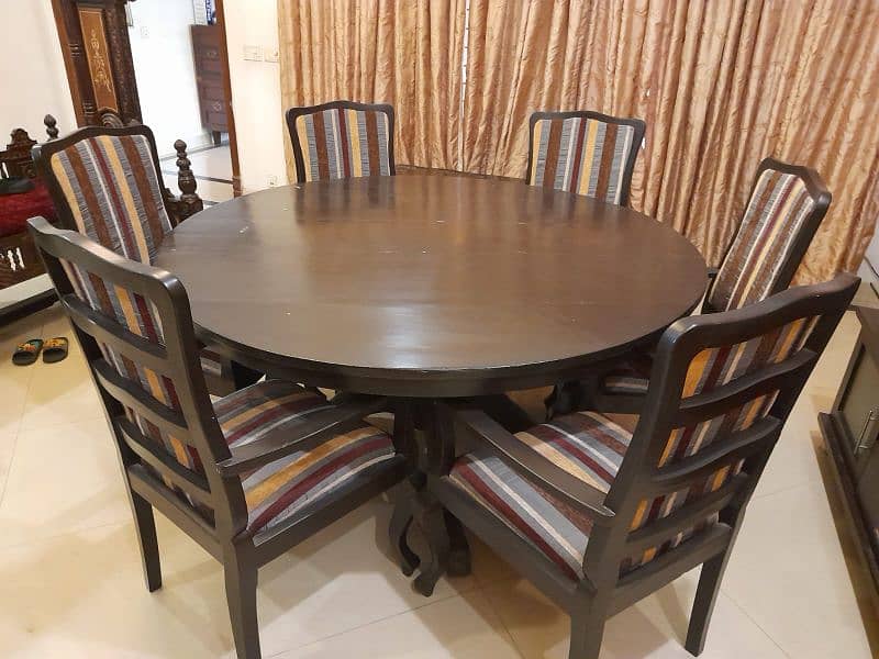 six seater pure sheesham dinning table 2