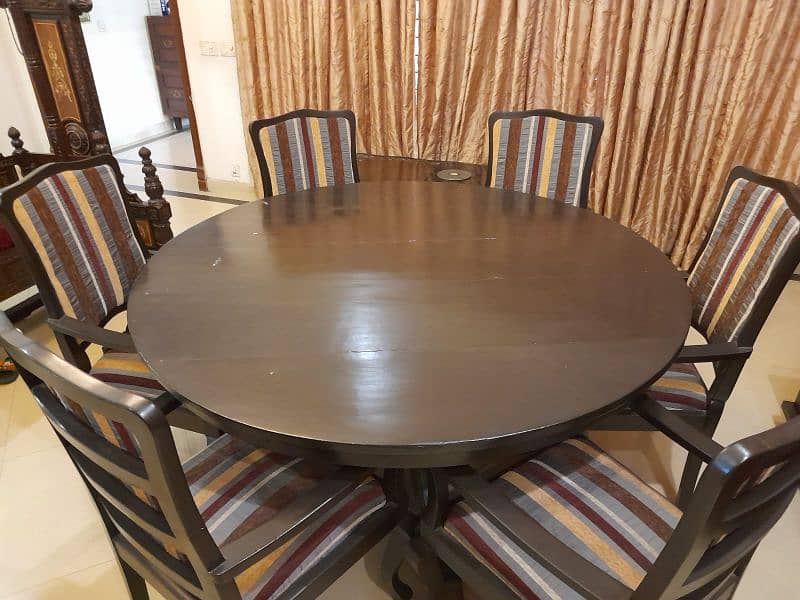 six seater pure sheesham dinning table 5