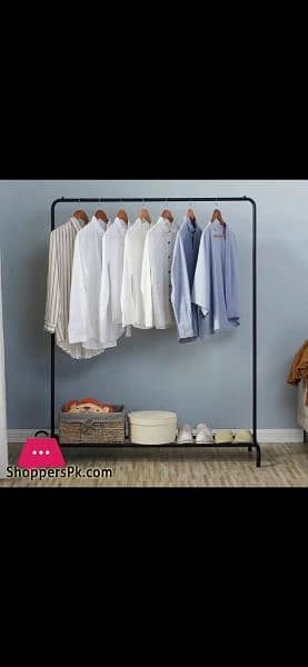 Heavy Duty Garment Racks Indoor Bedroom Clothes Hanger Rack 0