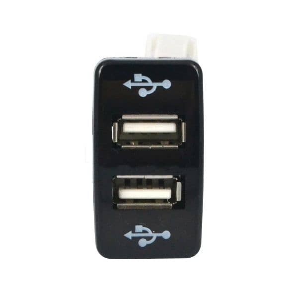 Dual USB Socket Charger / Indash /Dashboard Mount 2 USB Port Fa 6