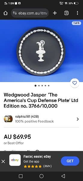 black wedgewood plate for collectors 0