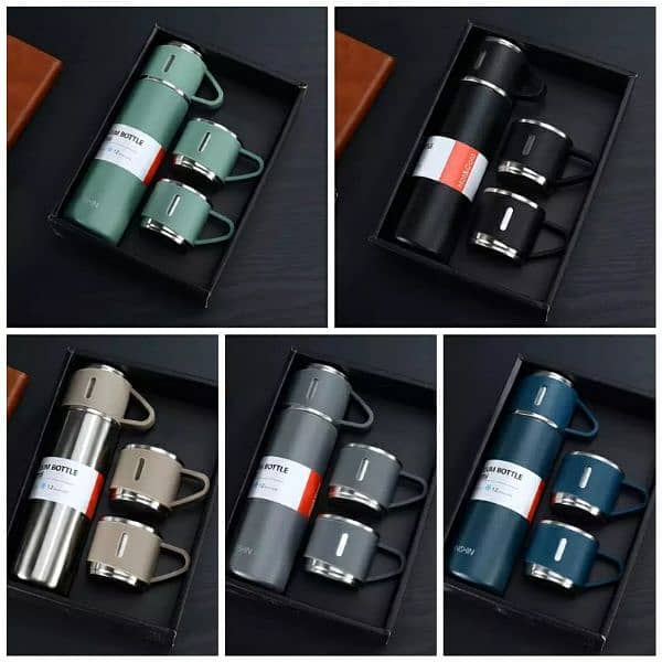 500ml High Quality Food Grade Stainless Steel Vacuum Flask Set 6