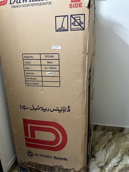 Dawlance DFD 900 black color fridge 2