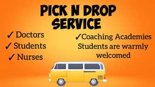 PICK N DROP SERVICE| Early morning and Evening Shift