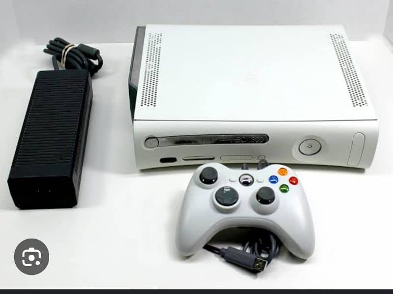 Xbox 360 with 65 games  gta 5 already installed with controller chargr 2