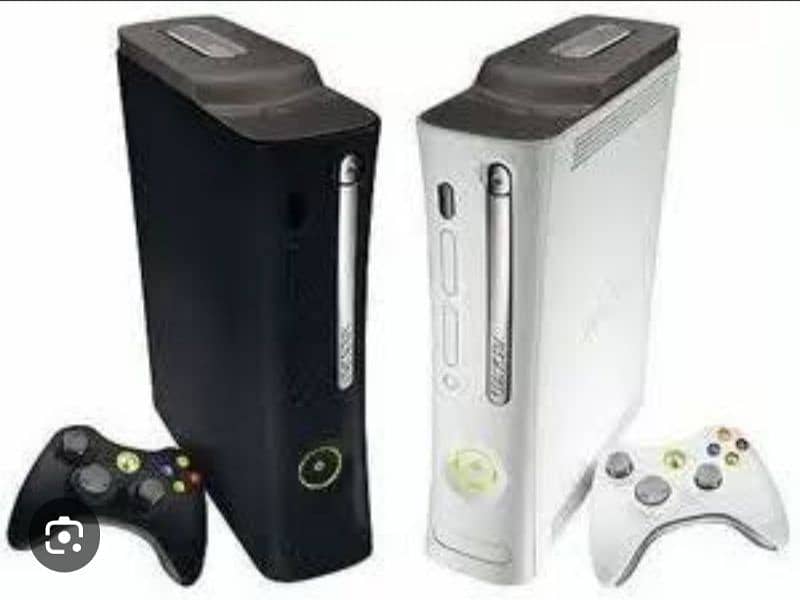 Xbox 360 with 65 games  gta 5 already installed with controller chargr 4