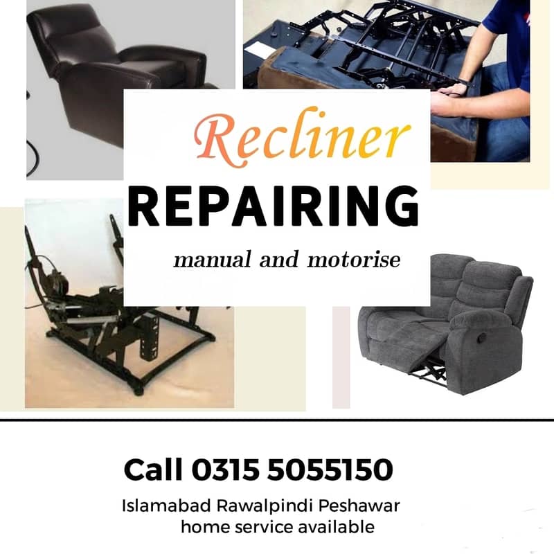 Recliner electric chair repairing and sales service 1
