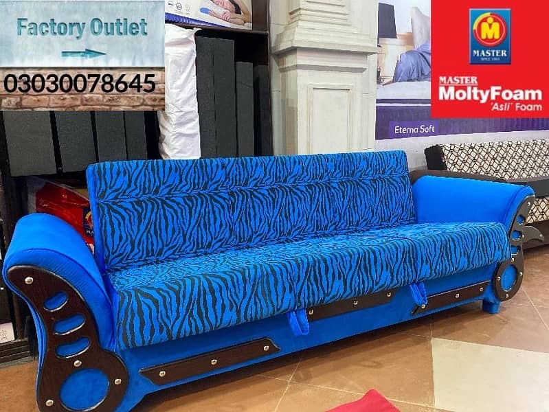 sofa cum bed (2in1)(sofa +bed)(Molty foam )(10 years warranty ) 3