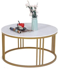 Round Center Table Woode Top Coffee Table Large Dining Table