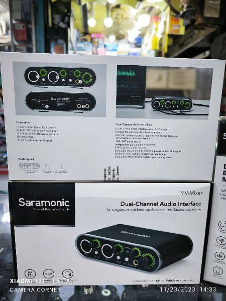Saramonic Duel Channel Interface and Saramonic SR BV1 PodMic 2