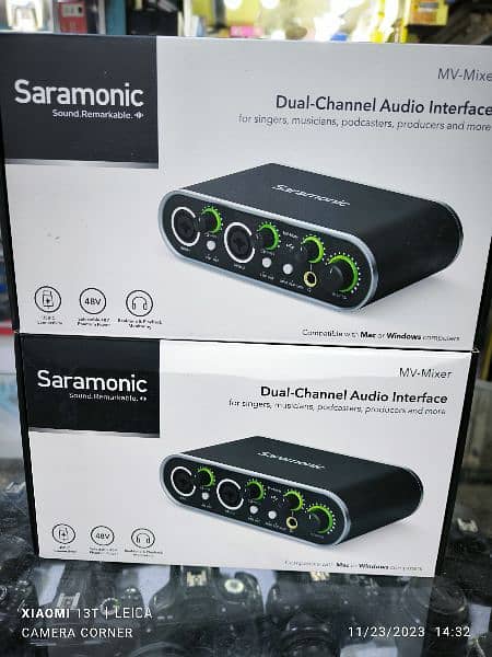 Saramonic Duel Channel Interface and Saramonic SR BV1 PodMic 4
