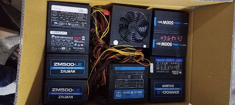 500w to 850w 80plus psu available 1