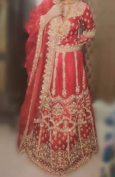 discounted price brand new bridal wear lehnga choli woth haevy dupta 1