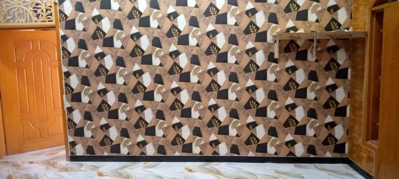 3d Pvc wall sheet Wallpapers Blinds Wood & Vinyl floor Ceiling Grass 18