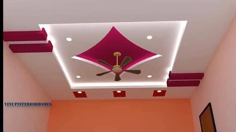 Wallpaper,wall paneling,Flutted panel,gypsum board ceiling,PVC ceiling 3