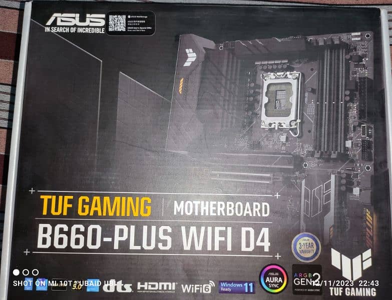 i5-13400 13th gen with Asus Tuf b660 plus wifi d4 1
