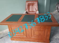 Office table top leather 4,5ft polish furniture sofa chair work study