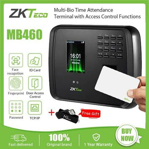 Zkteco Biometric Attendance machine door lock and Access Control 0