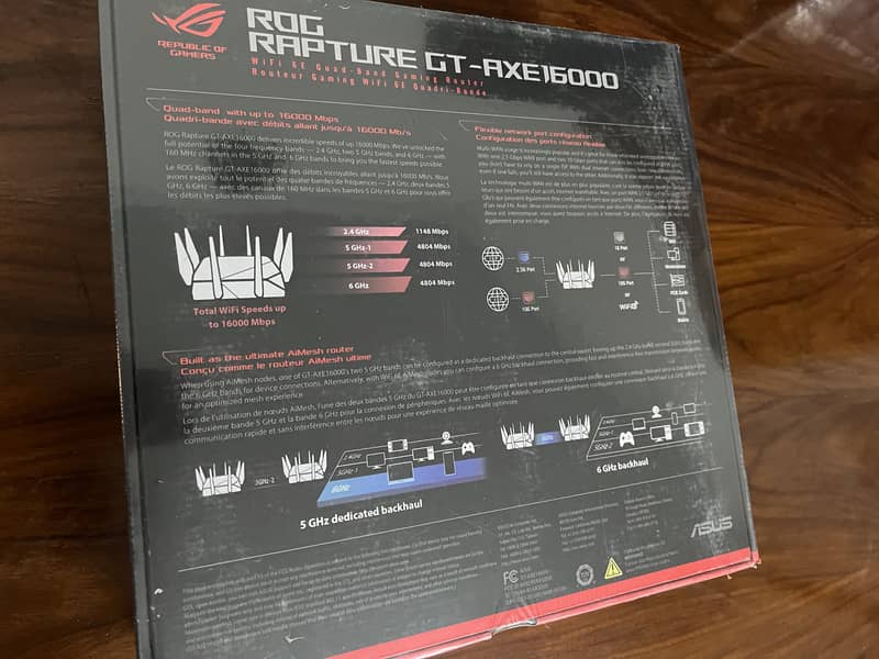 Asus Wifi Gaming Router Faster ( GT-AXE16000 6GHz ) For Sale 1