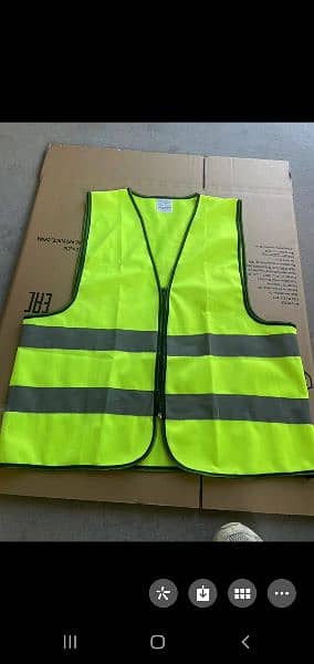 Safety Vest Jackets Reflective Strips Vest 120GMS Custom Printing Logo 3