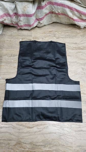 Safety Vest Jackets Reflective Strips Vest 120GMS Custom Printing Logo 8