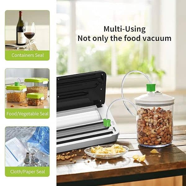 Bonsenkitchen Food Sealer Machine, Dry/Moist Vacuum Sealer Machine