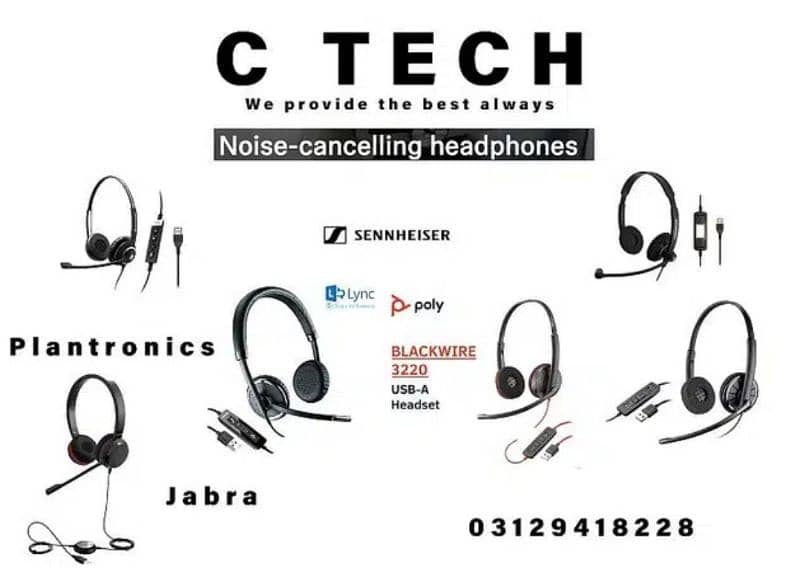 Plantronic jabra and sennheiser usb headsets 2