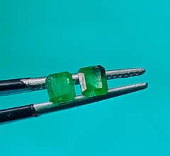 Emerald Gemstones Pair With Certified ~ Zamurd ~ Zamurd from Swat. 0