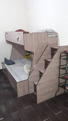 Children double story bed.