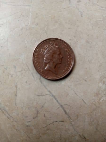 British Old one penny of 1994 1
