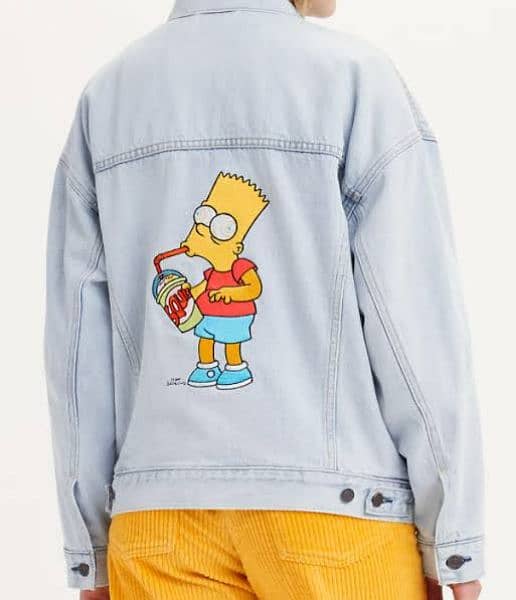 Levi’s X The Simpsons Bart Trucker Men Jacket Size Medium 1