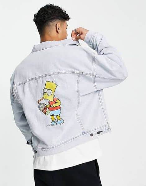 Levi’s X The Simpsons Bart Trucker Men Jacket Size Medium 3