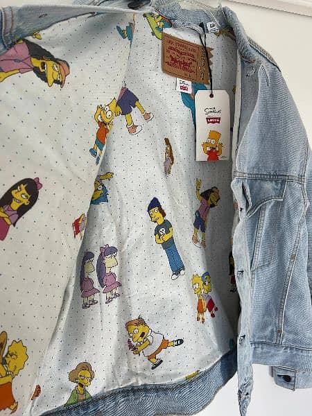 Levi’s X The Simpsons Bart Trucker Men Jacket Size Medium 4