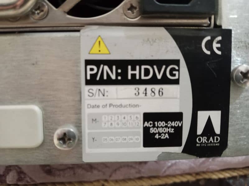 ORAD ProSet, Virtual Studios Model HDVG, SN3486 in cheap rate for Sale 4