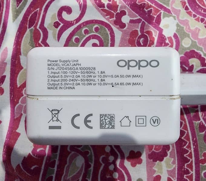 65 watt charger OPPO Realme Oneplus Redmi 1