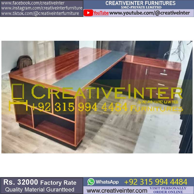 office Table Meeting Reception Desk Mesh Back Chair Workstation Study 3