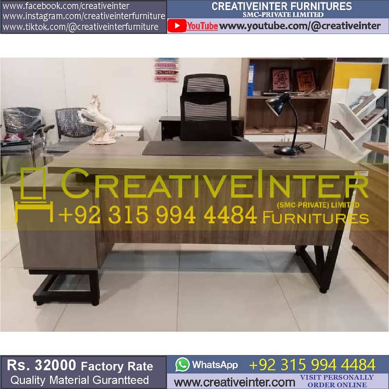 office Table Meeting Reception Desk Mesh Back Chair Workstation Study 18