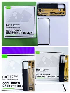 Infinix Hot 12 Play Back Cover & Screen Protector